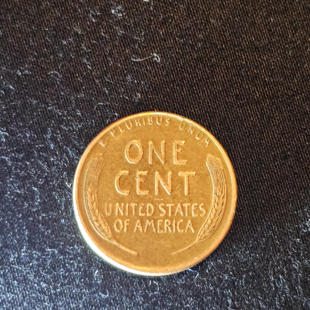 1955 Vintage 'One Cent' Coin Accessory